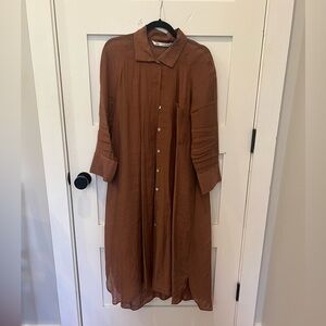 Zara Dress/Overshirt (size M)